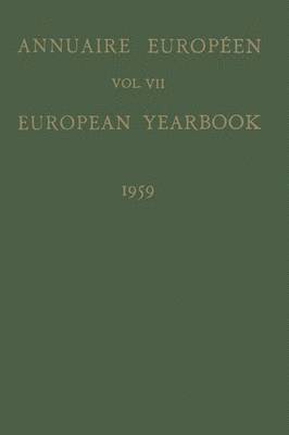 Annuaire Europen / European Yearbook 1