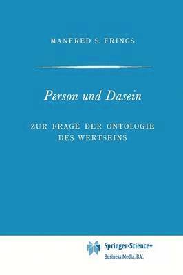 bokomslag Person und Dasein