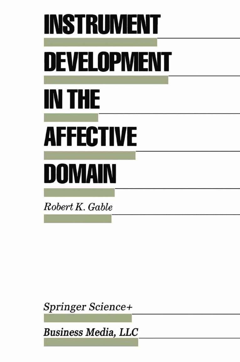 Instrument Development in the Affective Domain 1