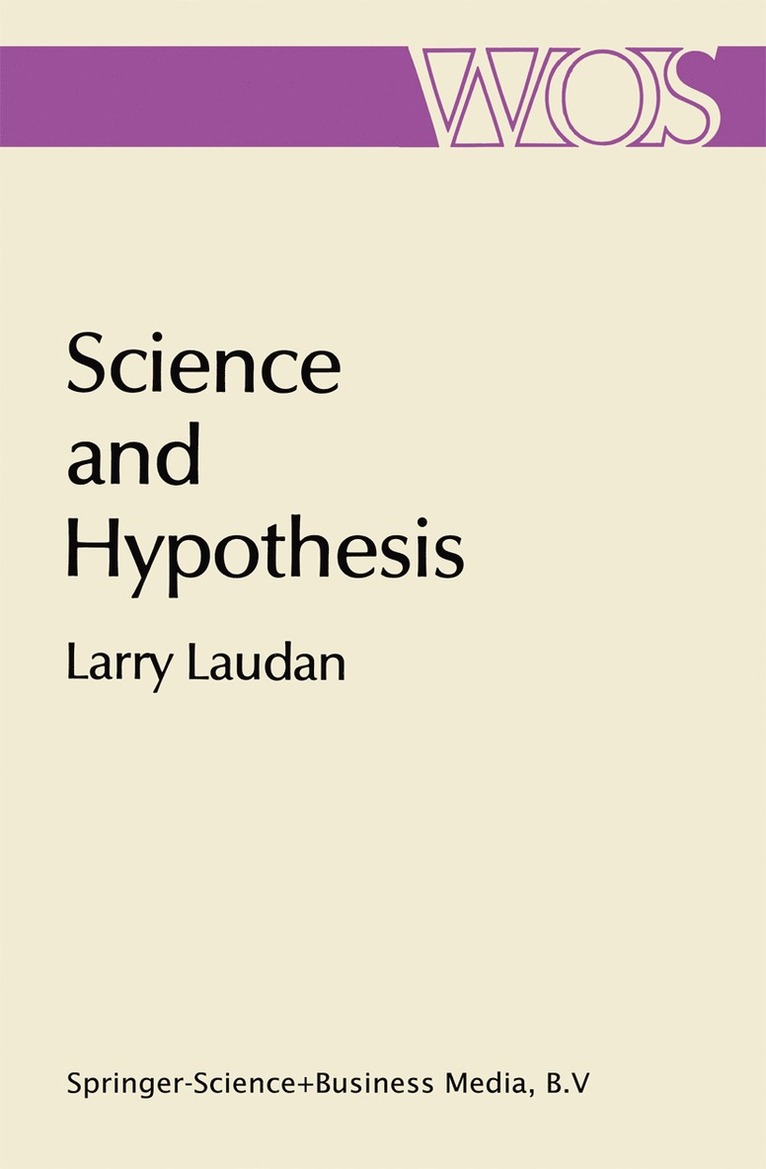Larry Laudan - Science and Hypothesis, Häftad