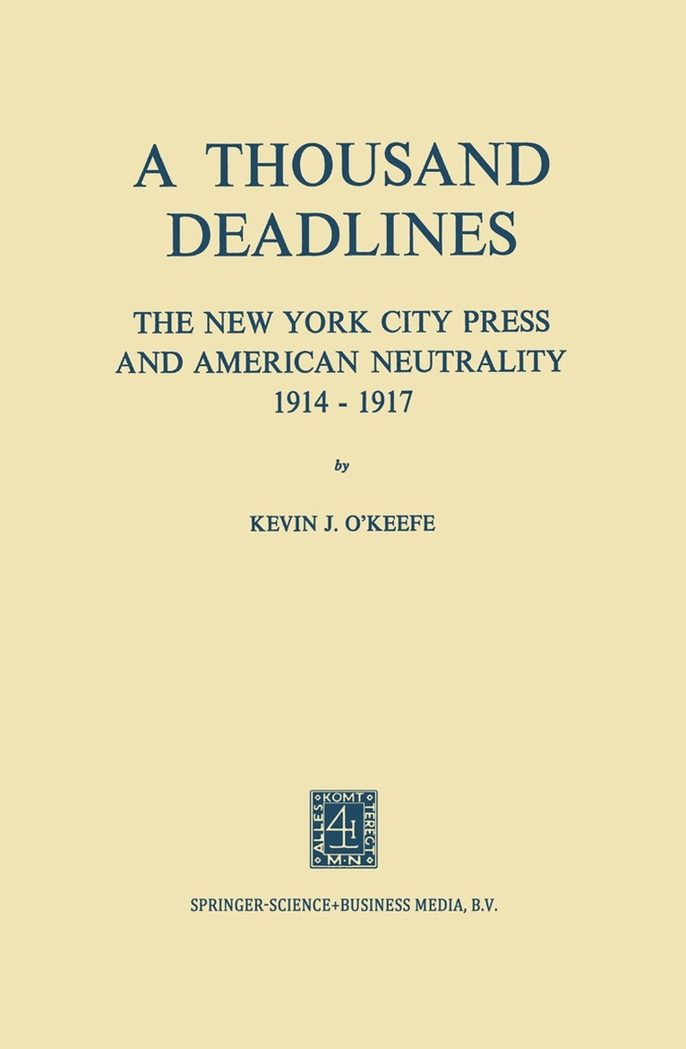 Kevin O’Keefe, Kevin O'Keefe - Thousand Deadlines, Häftad