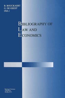 Bibliography of Law and Economics 1