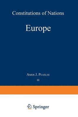 bokomslag Volume III  Europe