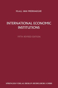 bokomslag International Economic Institutions