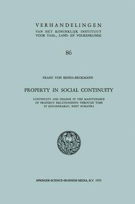 bokomslag Property in Social Continuity
