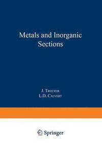 bokomslag Metals and Inorganic Sections