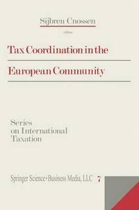 bokomslag Tax Coordination in the European Community
