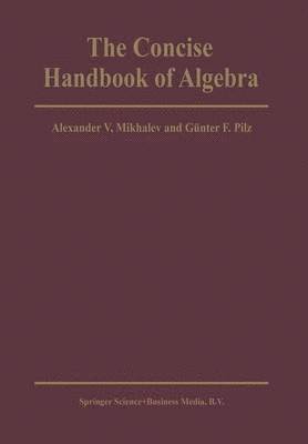 bokomslag The Concise Handbook of Algebra