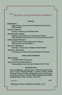 bokomslag Review of Austrian Economics