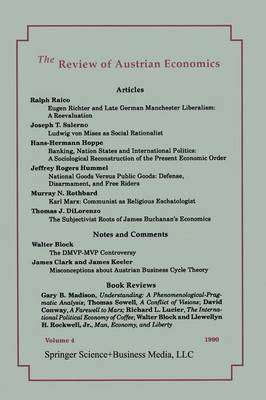 Review of Austrian Economics 1