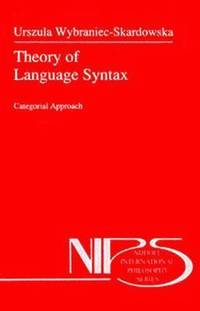 bokomslag Theory of Language Syntax