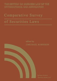 bokomslag Comparative Survey of Securities Laws