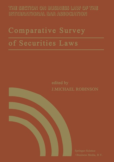 bokomslag Comparative Survey of Securities Laws