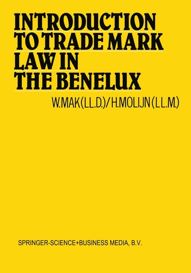 bokomslag Introduction to Trade Mark Law in the Benelux