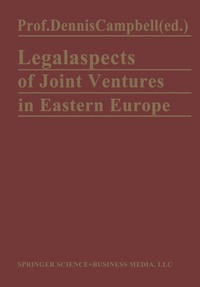 bokomslag Legal Aspects of Joint Ventures in Eastern Europe