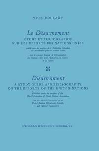 bokomslag Le Dsarmement / Disarmament