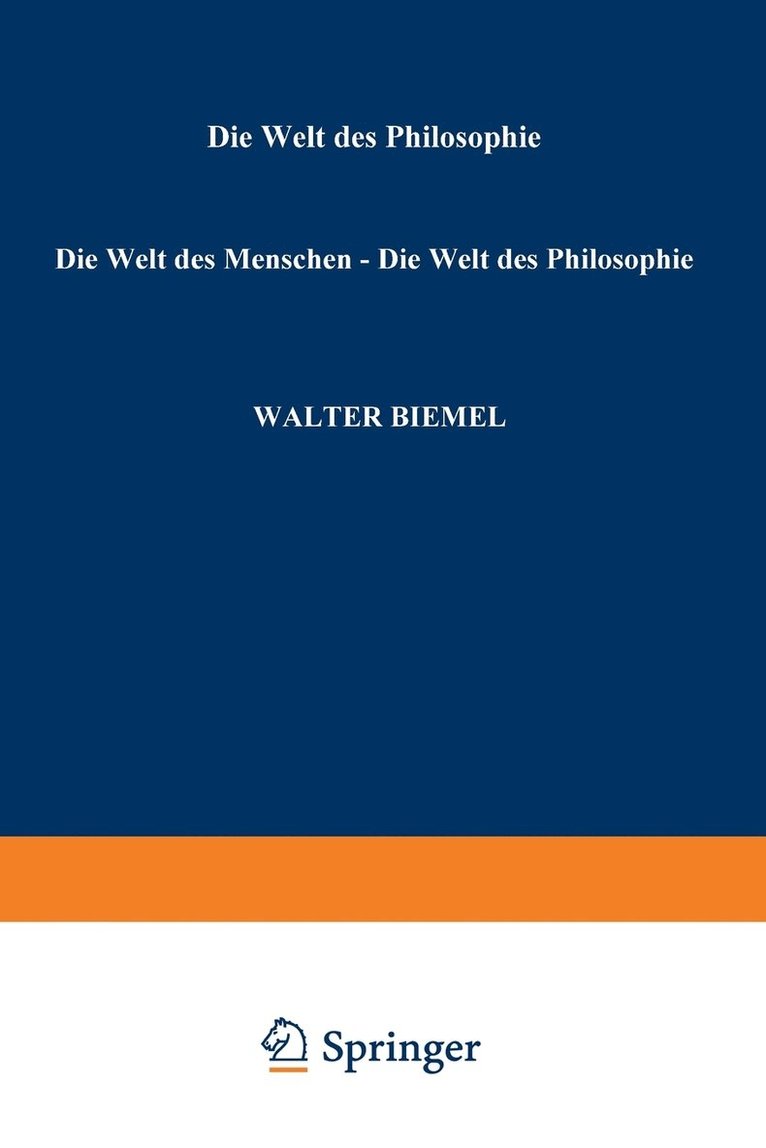 Die Welt des Menschen  Die Welt der Philosophie 1