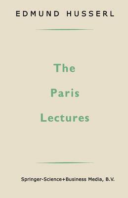Edmund Husserl - Paris Lectures, Häftad