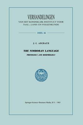 J. C. Anceaux - Nimboran Language, Häftad