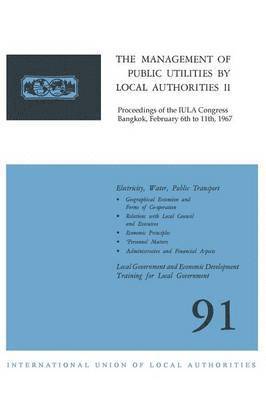 International Union of Local Authorities, Kenneth A. Loparo - Management of Public Utilities by Local Authorities II, Häftad