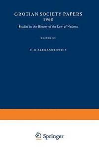 bokomslag Studies in the History of the Law of Nations