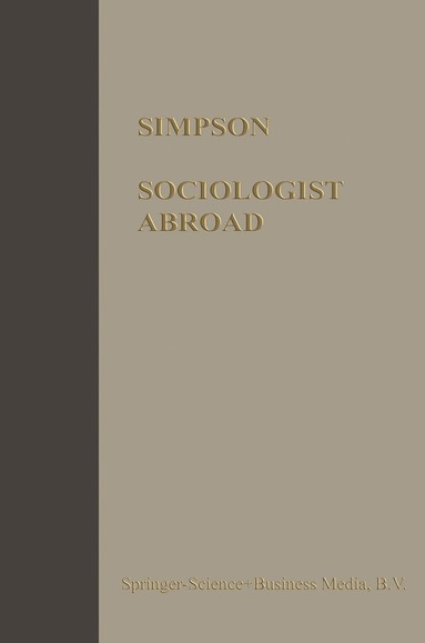 bokomslag Sociologist Abroad