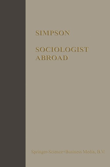 bokomslag Sociologist Abroad