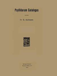 bokomslag Psyllidarum Catalogus
