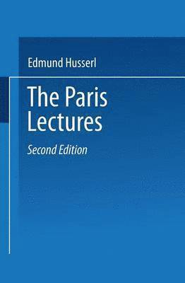 Edmund Husserl, Peter Koestenbaum - Paris Lectures, Häftad
