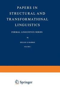 bokomslag Papers in Structural and Transformational Linguistics