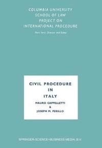 bokomslag Civil Procedure in Italy