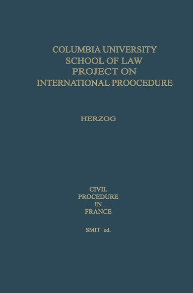 bokomslag Civil Procedure in France