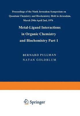 bokomslag Metal-Ligand Interactions in Organic Chemistry and Biochemistry
