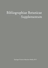 bokomslag Bibliographiae Botanicae Supplementum