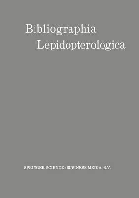 bokomslag Bibliographia Lepidopterologica