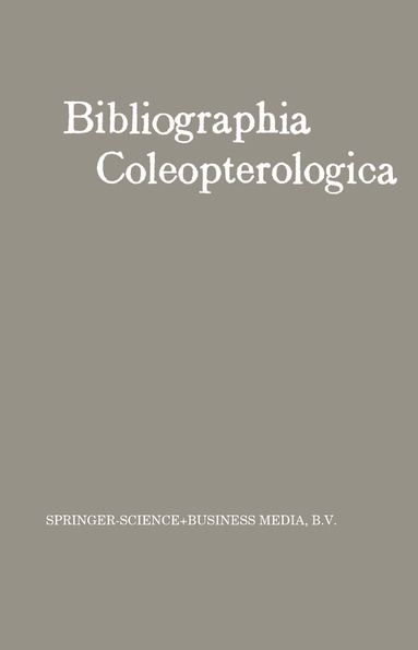 W. Junk - Bibliographia Coleopterologica, Häftad