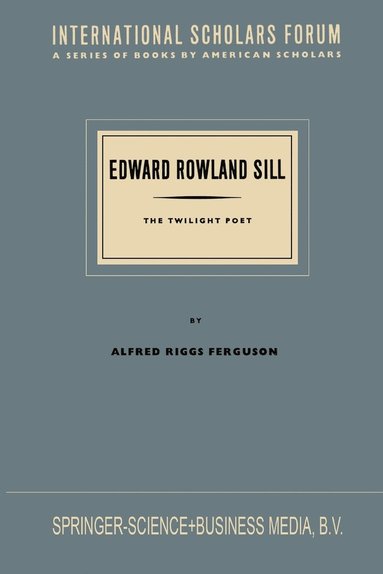 bokomslag Edward Rowland Sill