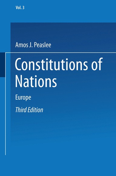 bokomslag Constitutions of Nations