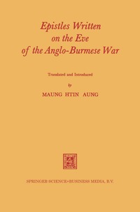 bokomslag Epistles Written on the Eve of the Anglo-Burmese War