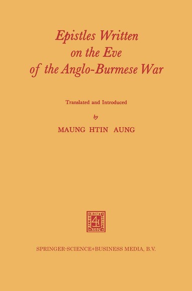 bokomslag Epistles Written on the Eve of the Anglo-Burmese War