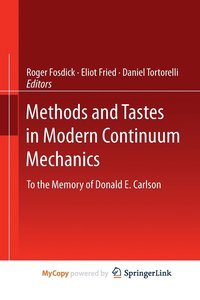 bokomslag Methods and Tastes in Modern Continuum Mechanics