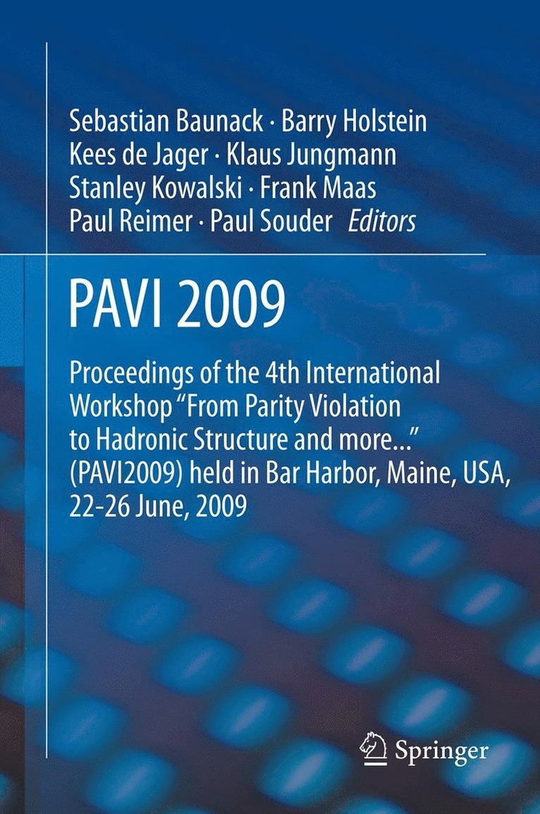 Sebastian Baunack, Barry Holstein, Kees de Jager, Klaus Jungman, Stanley Kowalski, Frank Maas, Paul E. Reimer, Paul Souder, Kees De Jager - PAVI09, Häftad