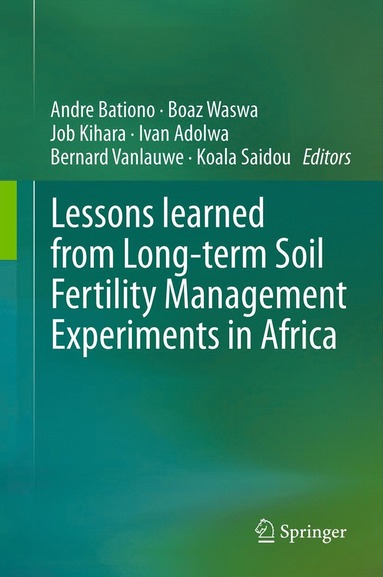 bokomslag Lessons learned from Long-term Soil Fertility Management Experiments in Africa