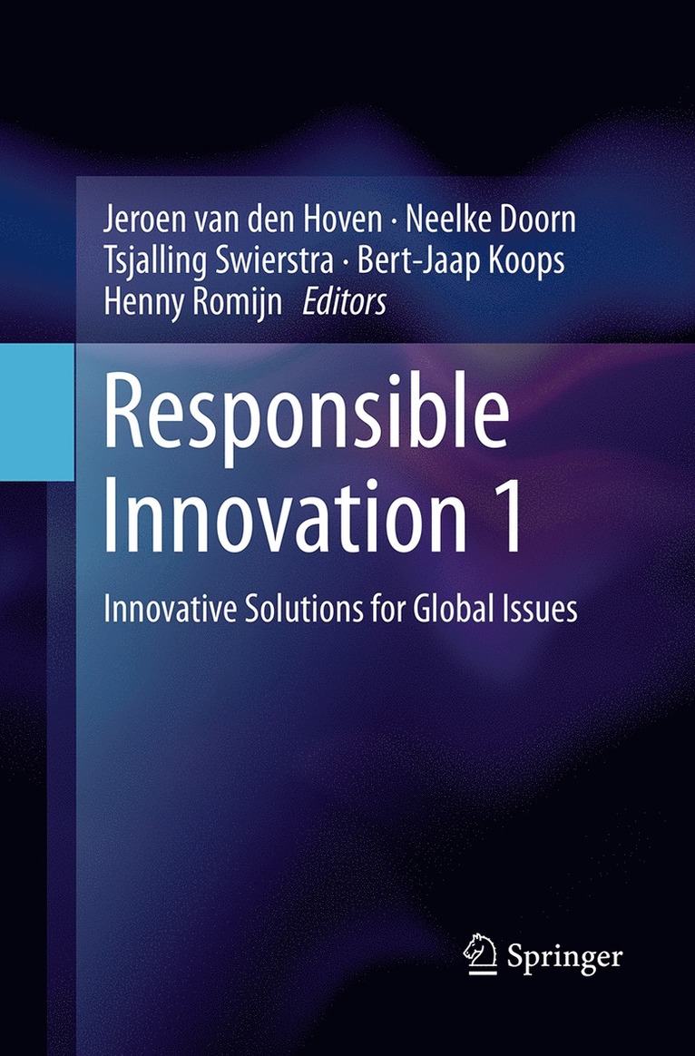 Jeroen van den Hoven, Neelke Doorn, Tsjalling Swierstra, Bert-Jaap Koops, Henny Romijn, Jeroen Van Den Hoven, Jeroen van den Hoven - Responsible Innovation 1, Häftad