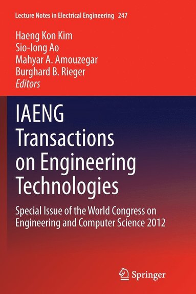 bokomslag IAENG Transactions on Engineering Technologies