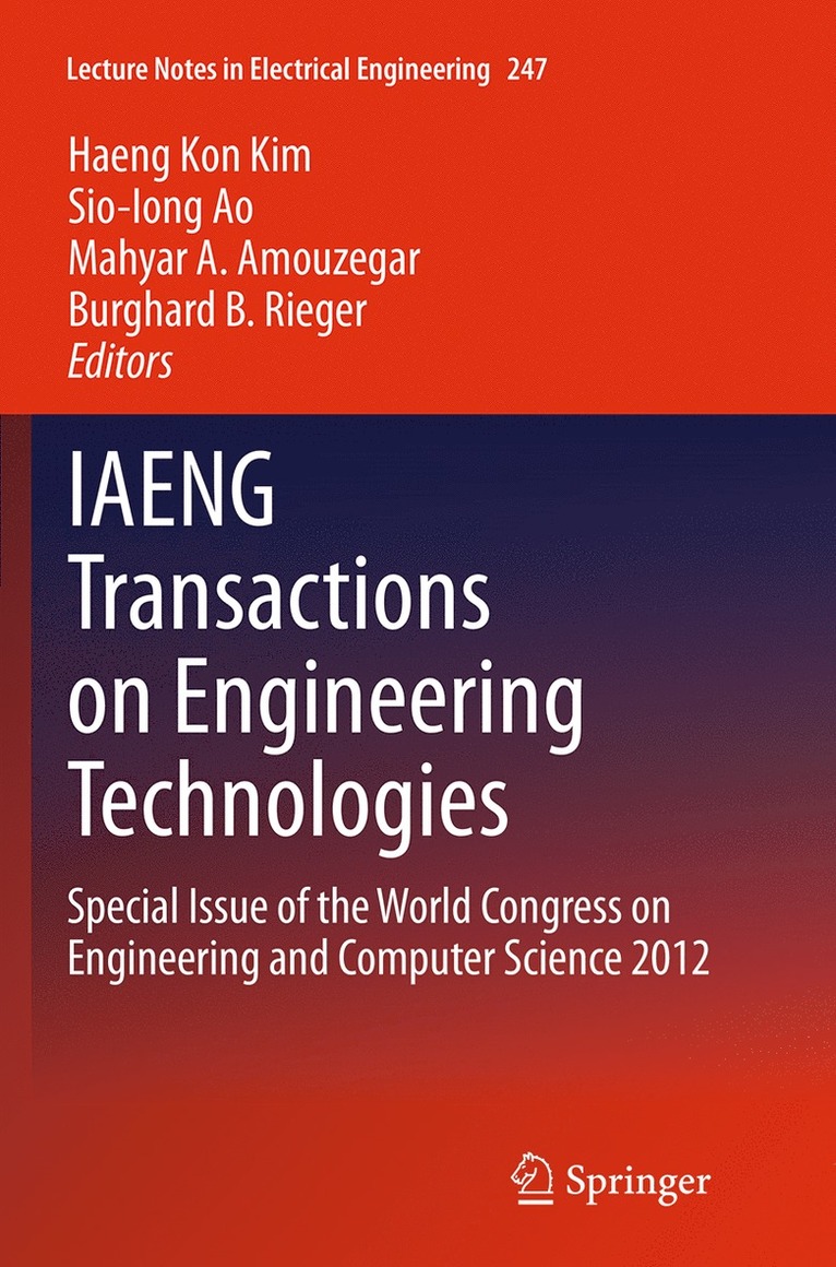 IAENG Transactions on Engineering Technologies 1