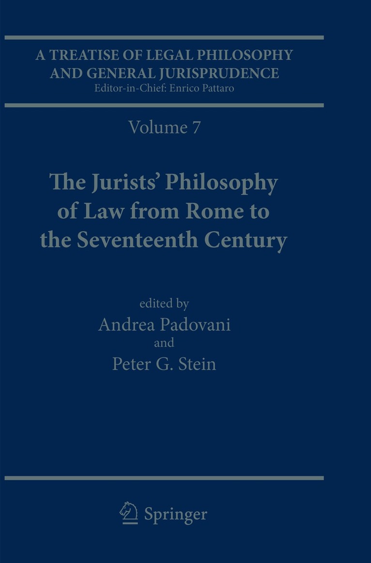 A Treatise of Legal Philosophy and General Jurisprudence 1