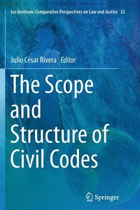 bokomslag Scope and Structure of Civil Codes
