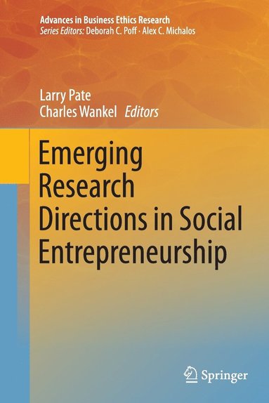 bokomslag Emerging Research Directions in Social Entrepreneurship