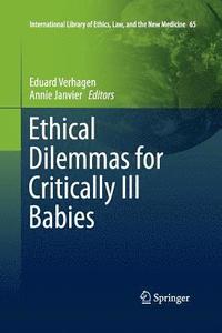 bokomslag Ethical Dilemmas for Critically Ill Babies